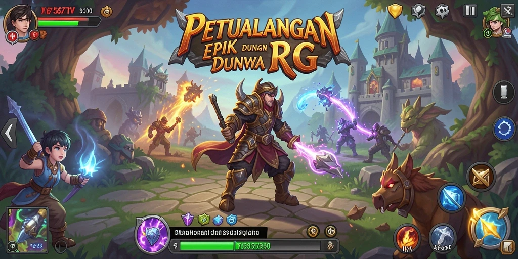 Tampilan menarik dari gameplay RPG di 567TV.