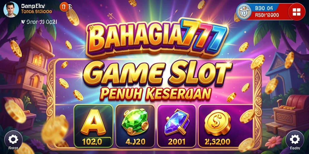 Tampilan menarik gameplay Slot BAHAGIA777 yang mendebarkan.