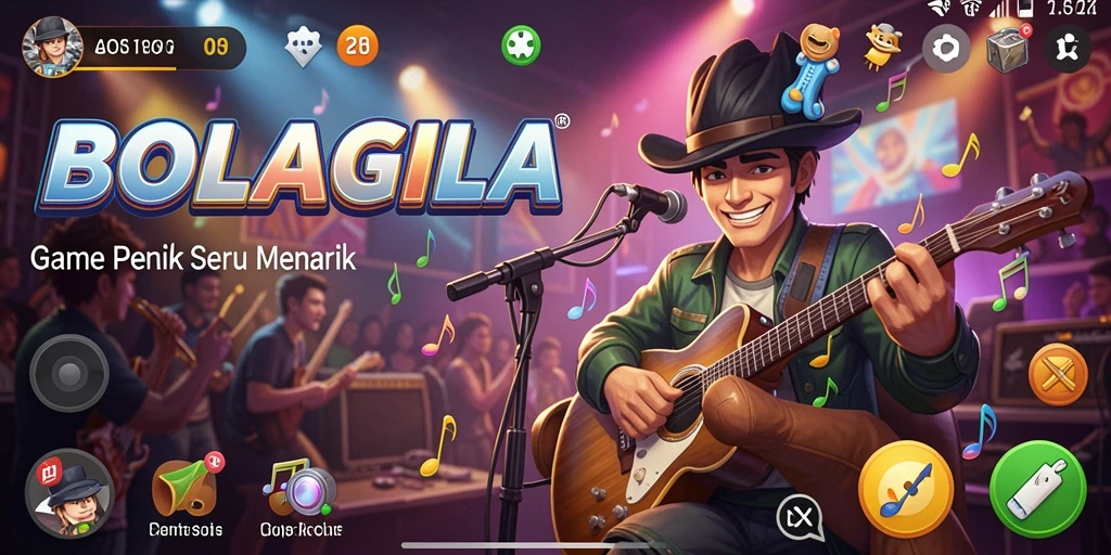 Tampilan gameplay BOLAGILA yang menarik dan interaktif.