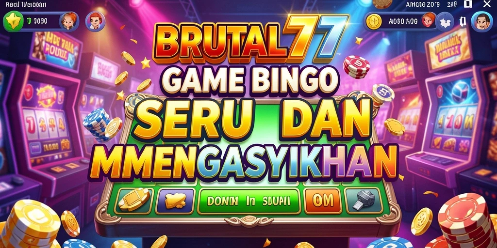 Tampilan seru gameplay Bingo di BRUTAL77 dengan pemain yang bersemangat.