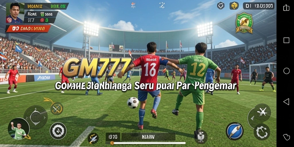 Tampilan gameplay seru di GM777 dengan aksi olahraga yang menarik.
