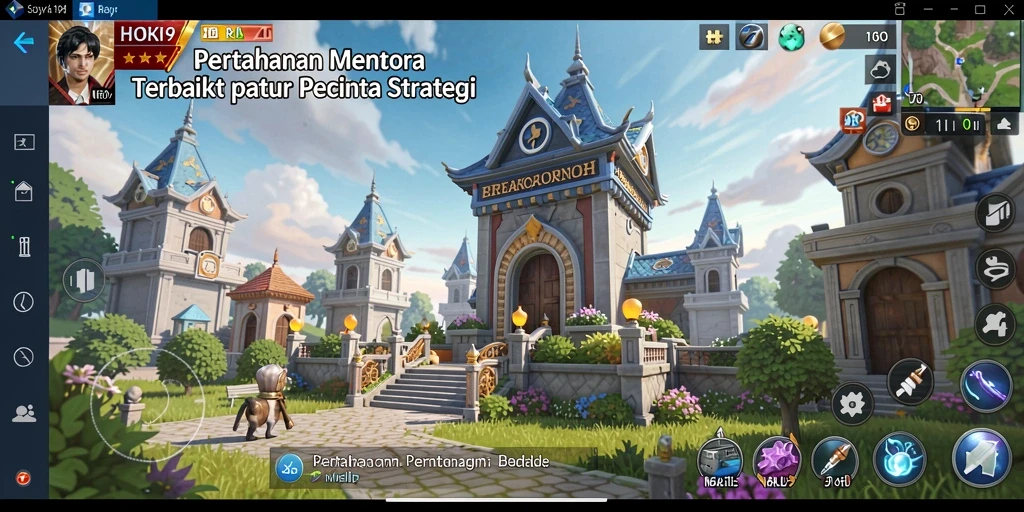 Tangkapan layar gameplay <strong>HOKI9</strong> menunjukkan aksi Tower Defense yang mendebarkan.