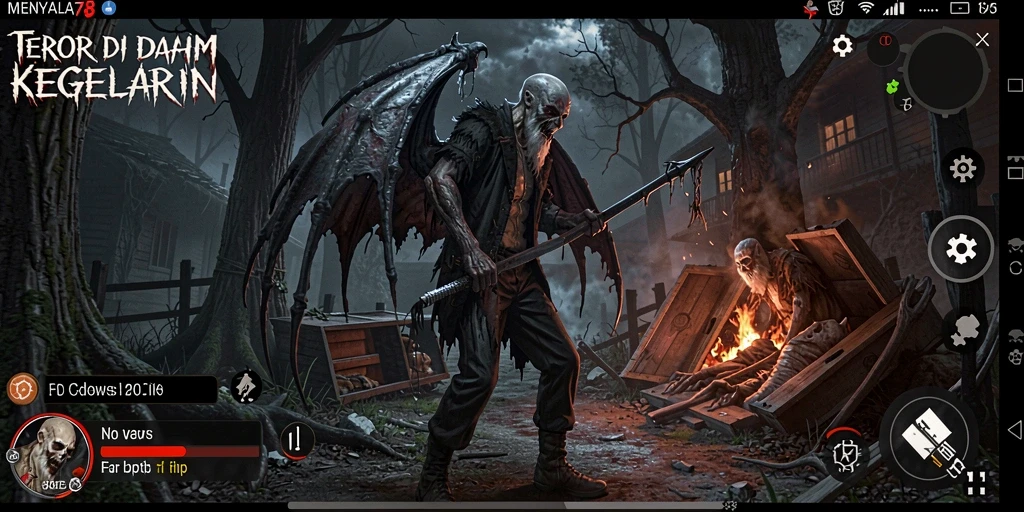 Tampak mencekam saat gameplay menampilkan kegelapan dan teror.