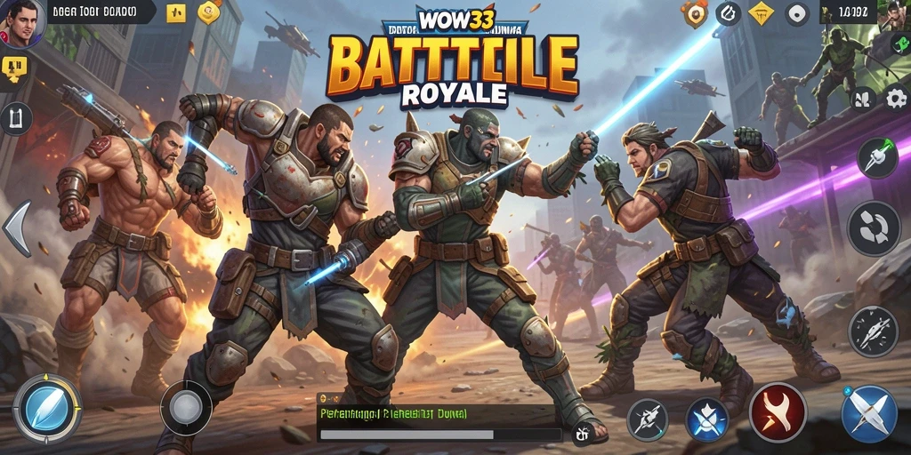 Gameplay seru WOW33 dalam pertempuran Battle Royale.