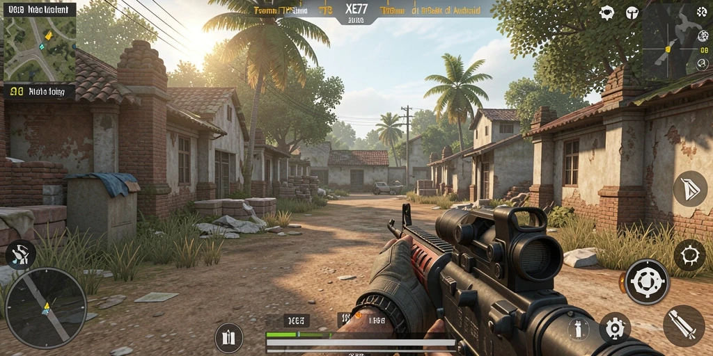 Tampilan seru dari gameplay TPS di XE77.